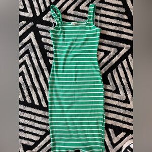 dELiA*s Green and White striped dress